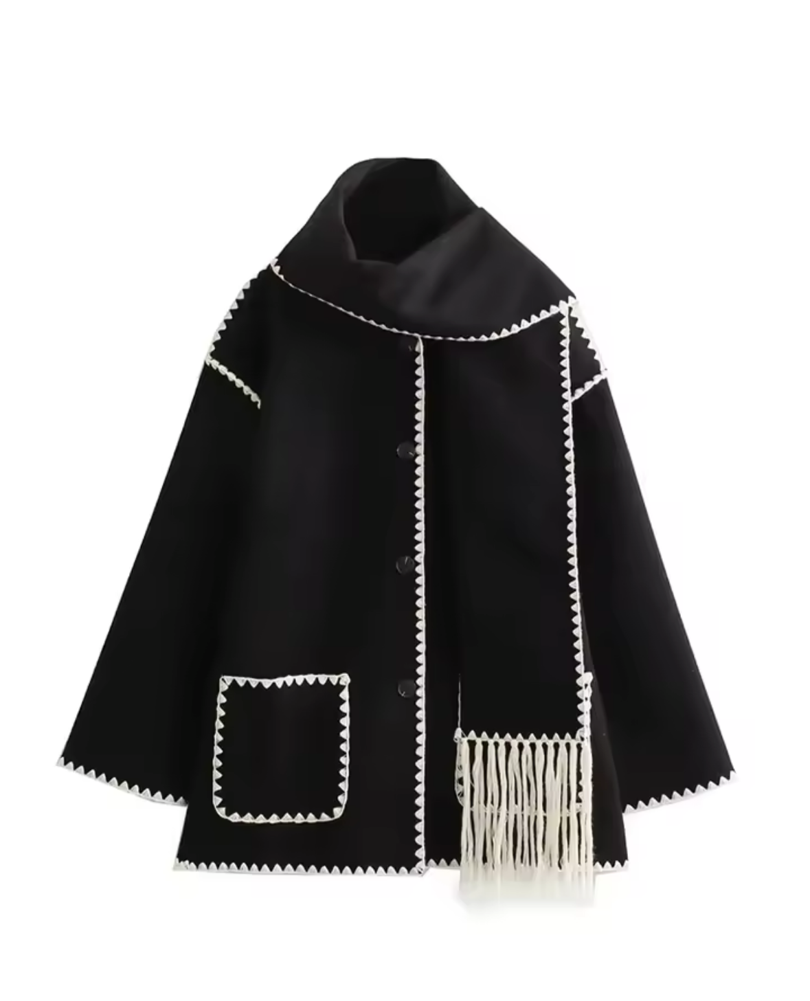 Wolljacke mit Schal Luxtale store