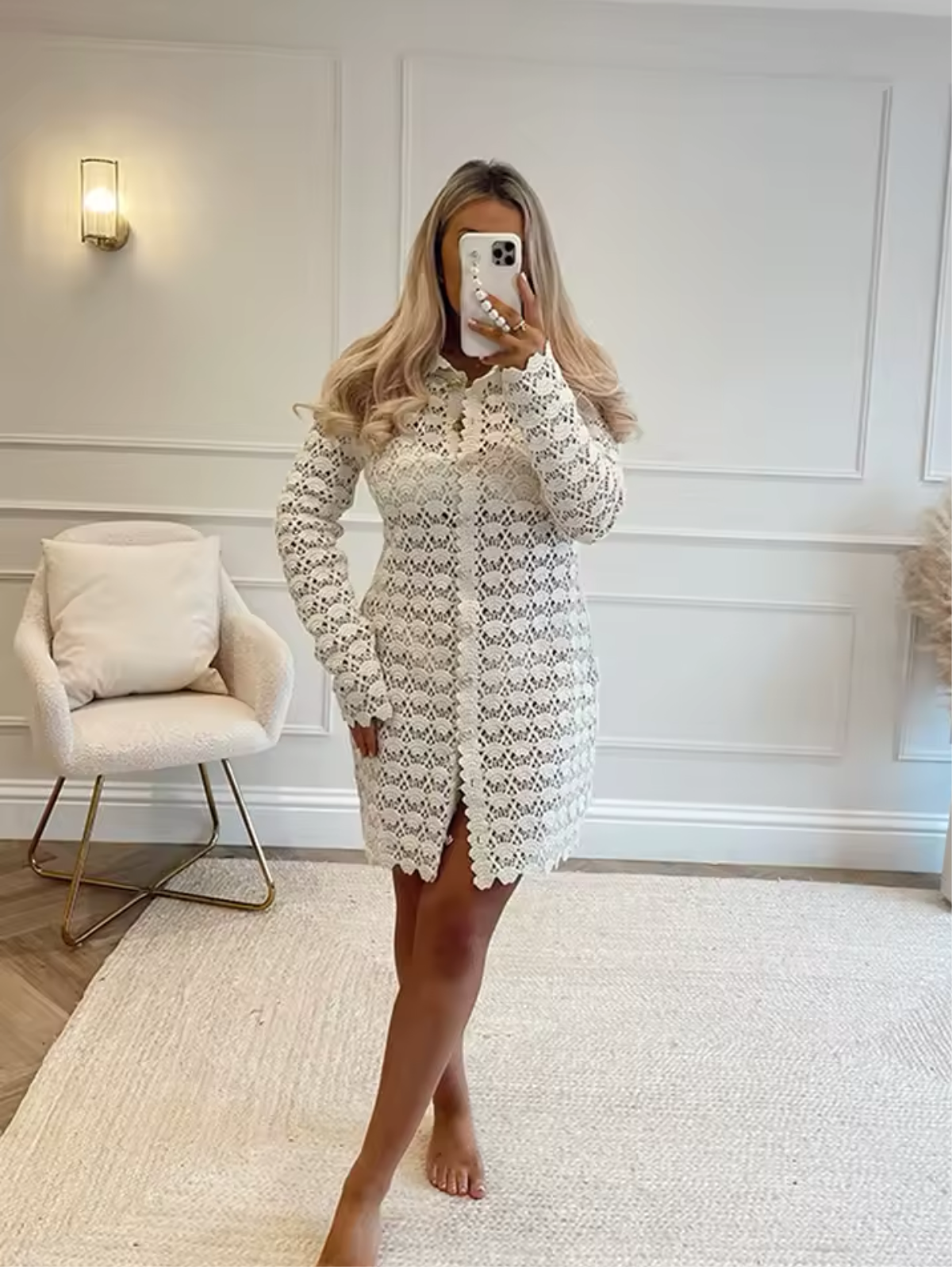 Kleid im Häkellook