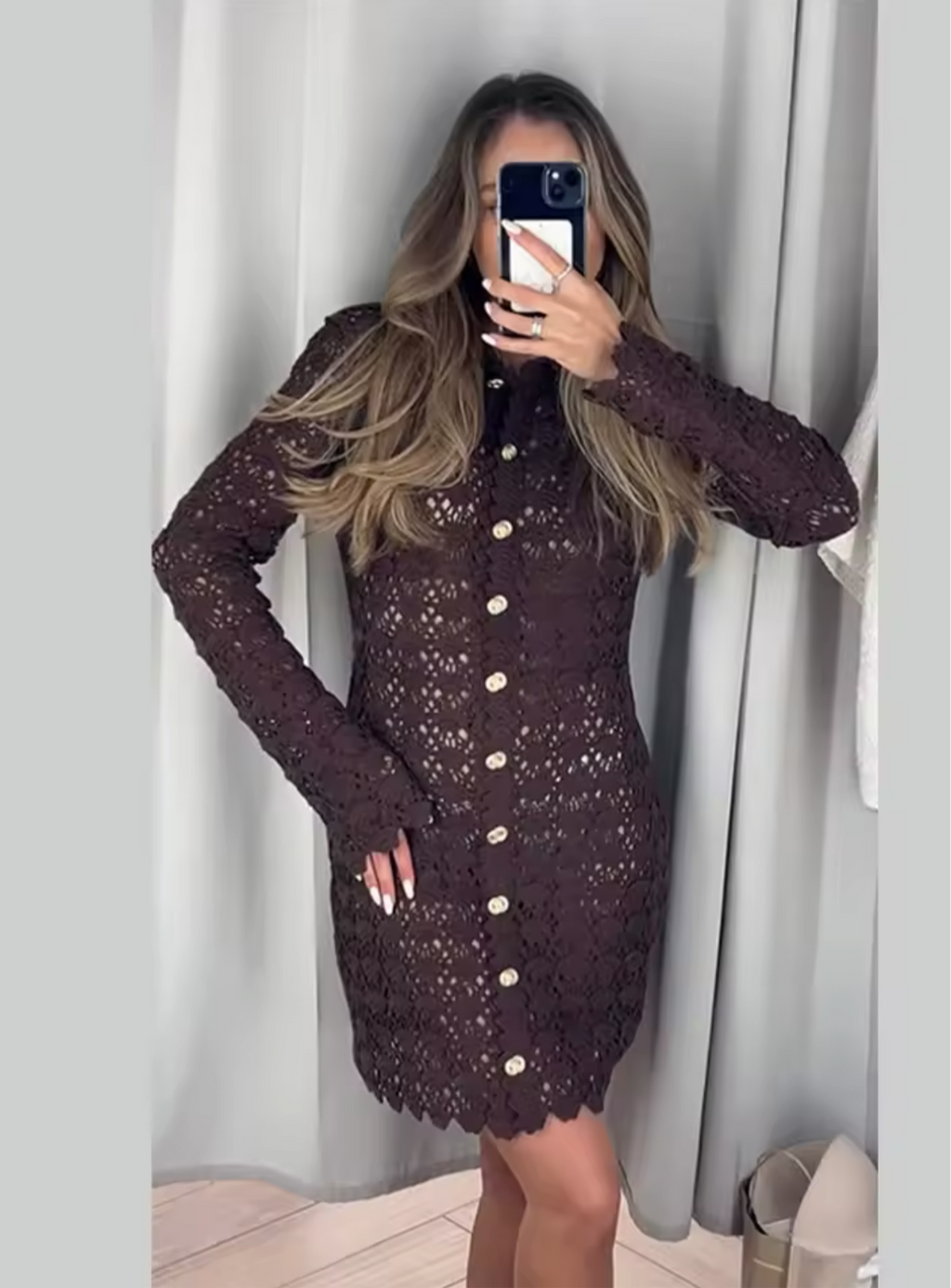Kleid im Häkellook