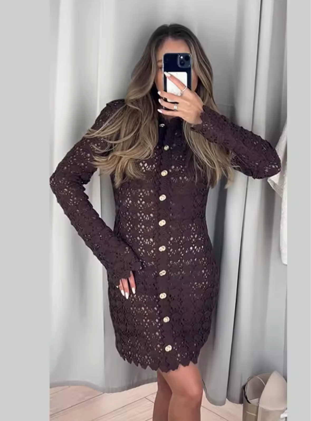 Kleid im Häkellook