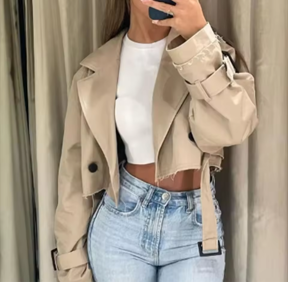 Cropped Trenchcoat Luxtale store