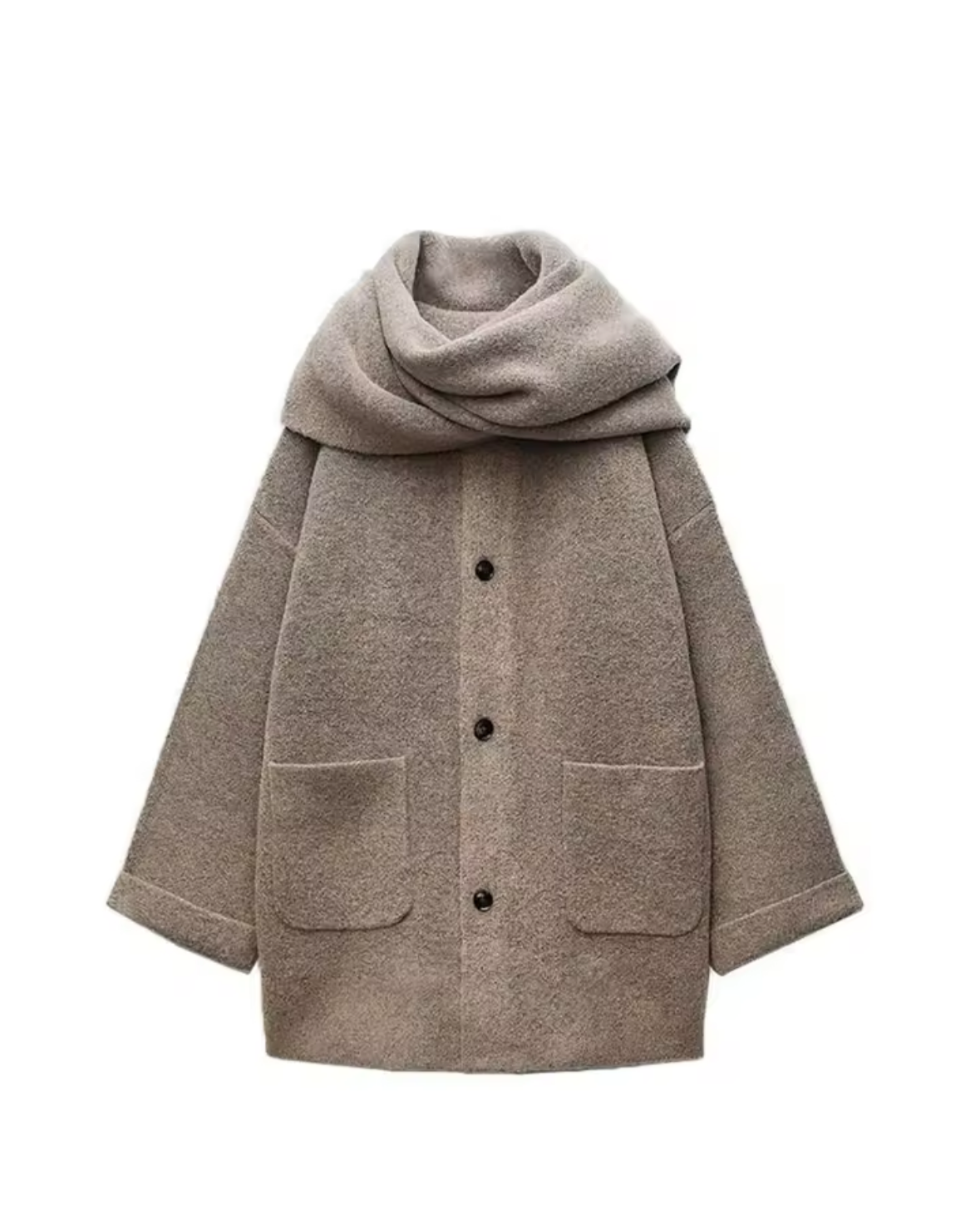 Casual Strickjacke mit Schal Luxtale store