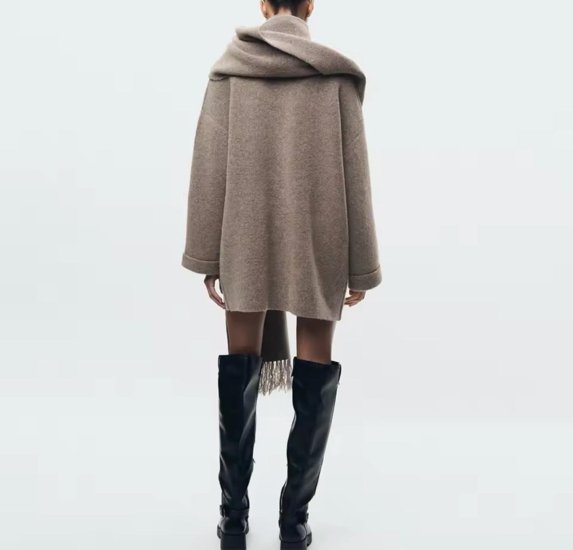 Casual Strickjacke mit Schal Luxtale store