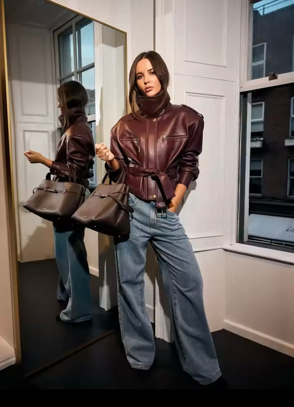 Lizzy vegane Lederjacke