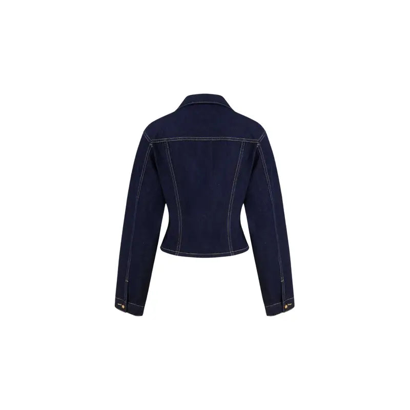 Jeansjacke mit Knopfdetail