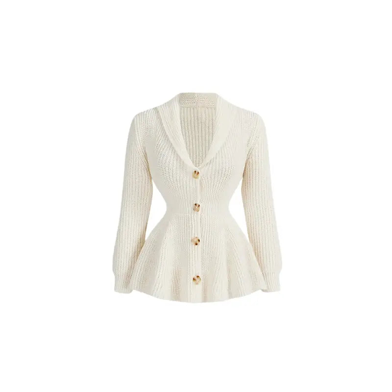 Taillierter Strickpullover