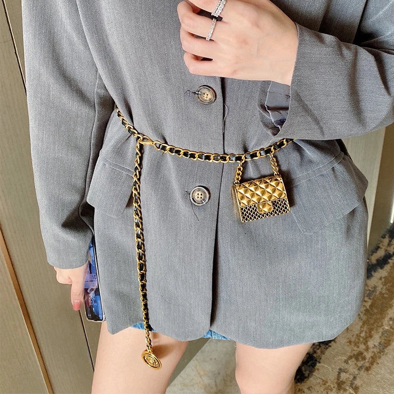 Gold Chain Designer Belt