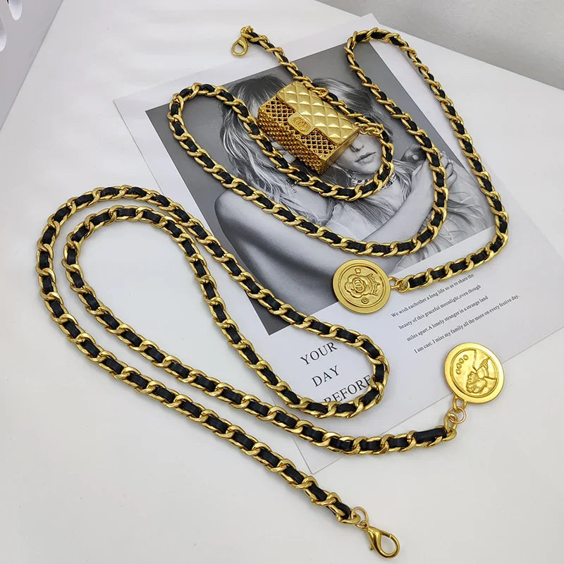 Gold Chain Designer Belt